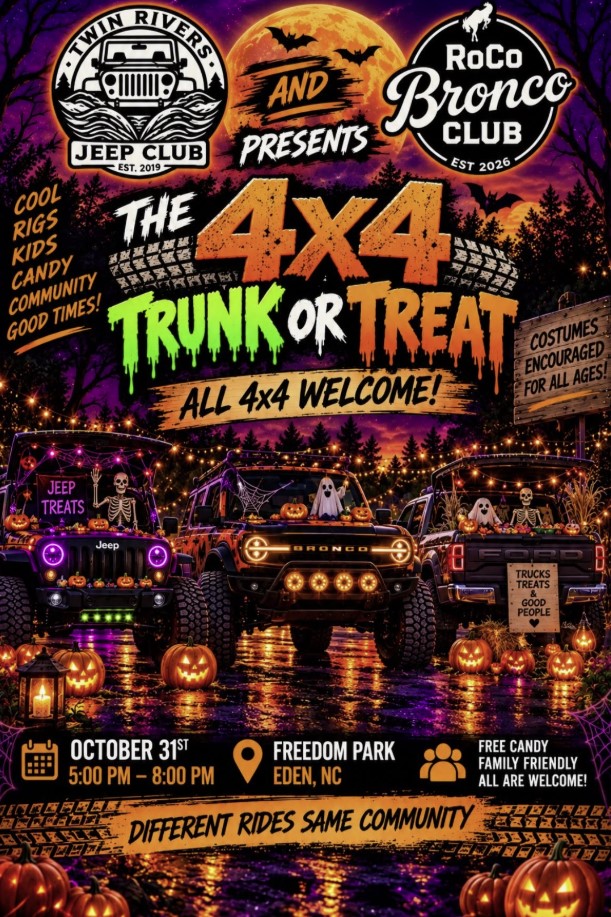 10 31 26 4x4 TRUNK OR TREAT 10 31 26 4x4 TRUNK OR TREAT